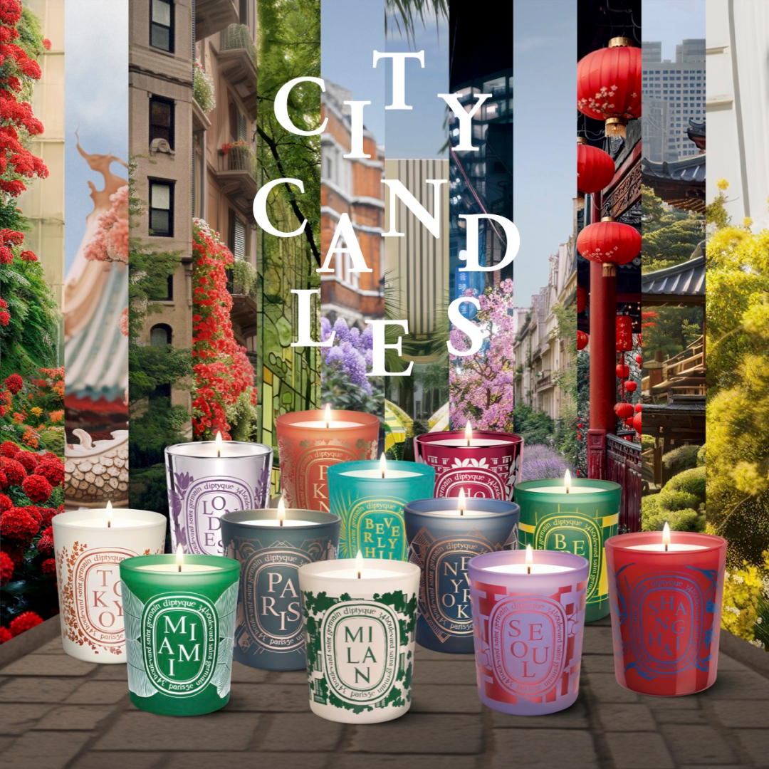 Diptyque city candle collection promo image 