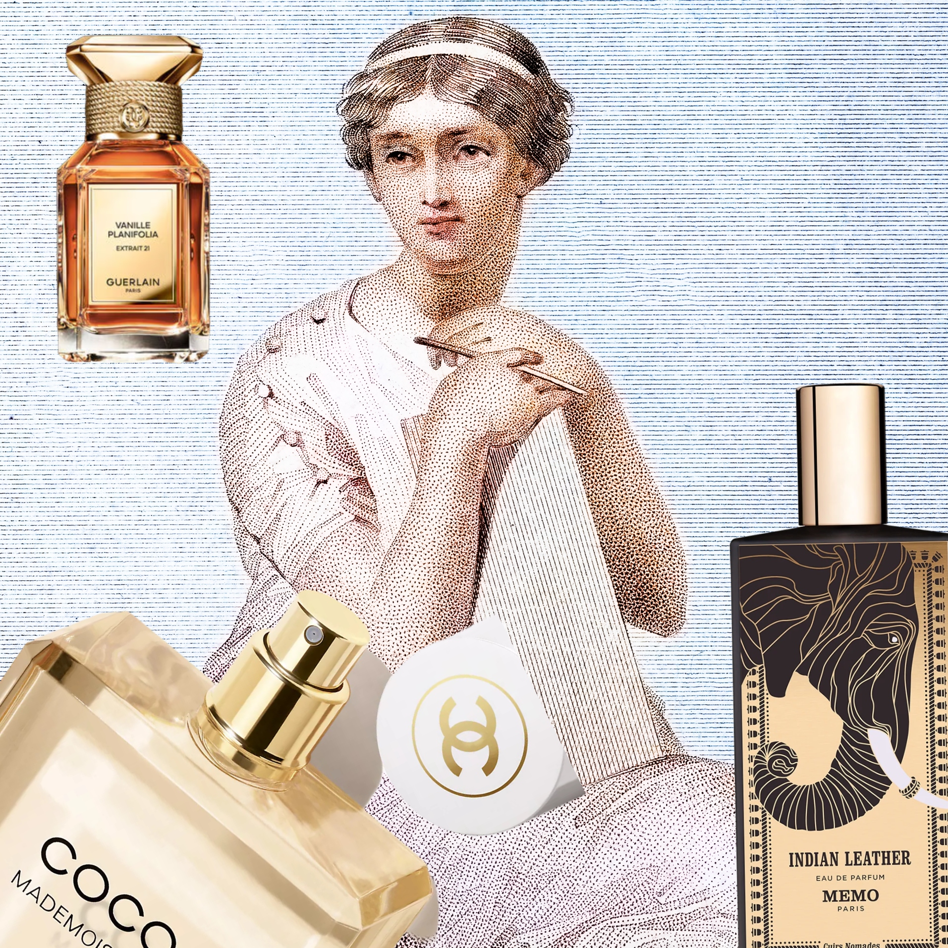 renessaince women surrounded by perfume