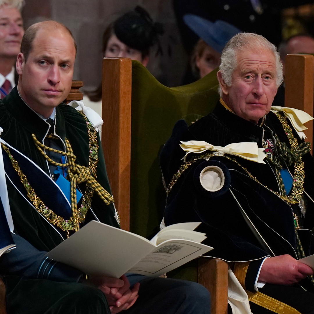 Prince William and his dad King Charles both wear military uniforms