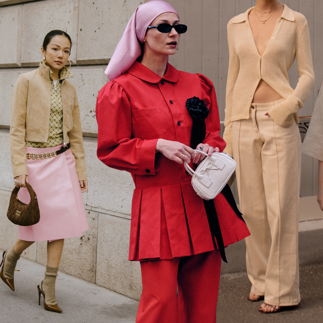 cute spring outfits at copenhagen, paris, and new york fashion week 2025