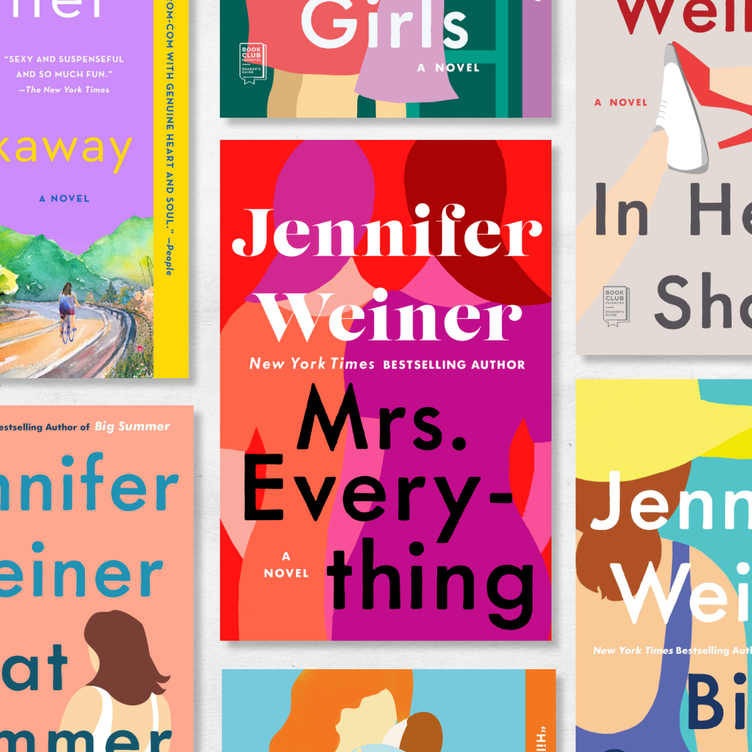a collage of the best jennifer weiner books including her book covers